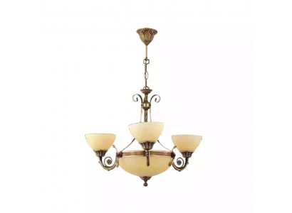 Żyrandol sufitowy Lampa Lampa sufitowa żyrandol żyrandol Szkło Beige Art