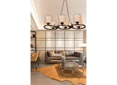 Lampa sufitowa do salonu lampy sufitowe z lekkim kloszem żyrandol luksusowy