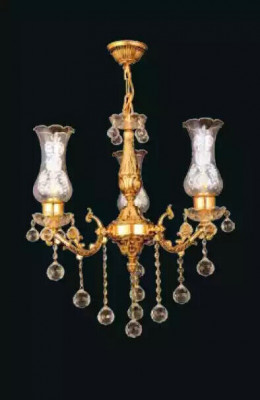 Żyrandol sufitowy żyrandol Gold Lampa sufitowa żyrandol kryształ Lampa