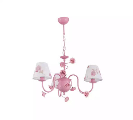 Lampa sufitowa różowa z nowoczesnym designem w salonie Sypialnia nowość