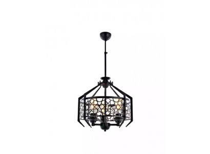 Lampa sufitowa lampa wisząca salon jadalnia luksusowy czarny żyrandol