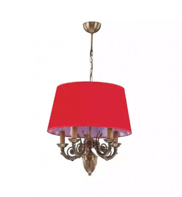 żyrandol Lampy klasyczne Lampy Lampa Złota 50x80 Czerwony
