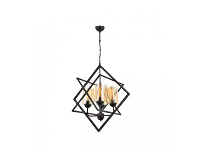 Lampa sufitowa lampa wisząca salon luksusowe wnętrze czarna Lustre Lampa