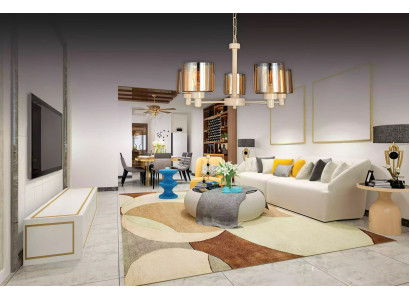 Lampa sufitowa Metalowa nowoczesna lampa wisząca do salonu Lustre Lampa sufitowa