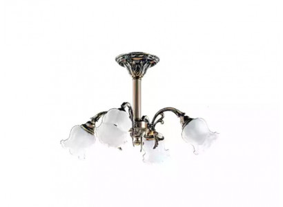 Żyrandol Sufitowy Jasne Kwiaty żyrandol Lampa sufitowa Lampa Szkło Szare