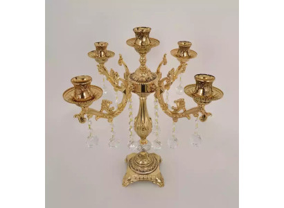 Lampa stołowa nowa luksusowa lampka nocna do salonu Lampa nowoczesne złoto