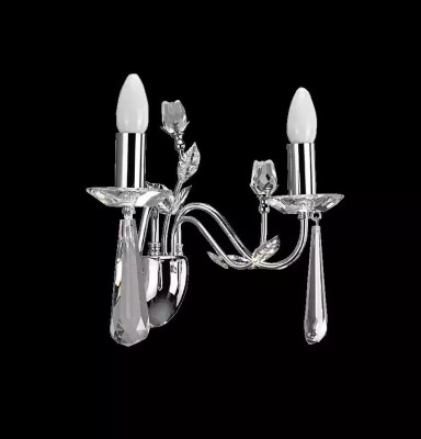 Kinkiet lekki korona żyrandol kinkiet żyrandol Ściana lampy kryształowe srebrne