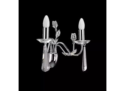 Kinkiet lekki korona żyrandol kinkiet żyrandol Ściana lampy kryształowe srebrne