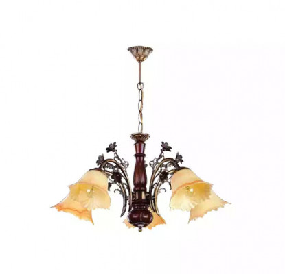 Lampa sufitowa kwiaty żyrandol sufitowy żyrandol żyrandol Lampa Szkło Beige