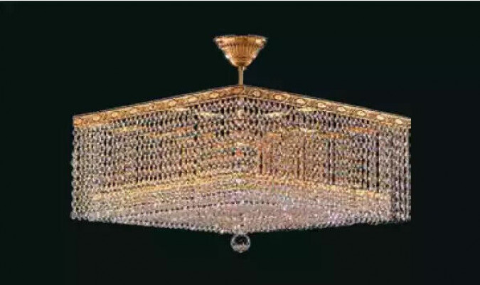 Luksusowy żyrandol sufitowy złoty żyrandol Lampa sufitowa kryształ Art