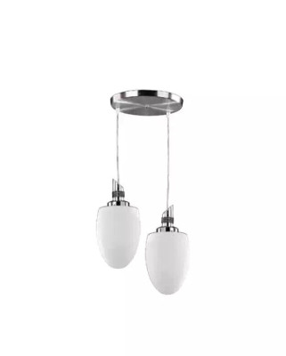 Lampa sufitowa nowoczesna biała szklana salon luksusowy nowy styl 33x70cm