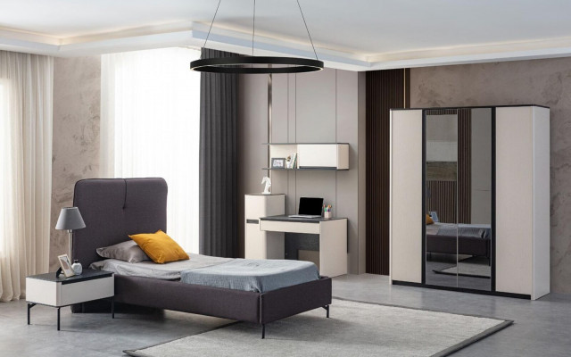 Biała nowoczesna designerska szafka ścienna dla dzieci Biurko komputerowe