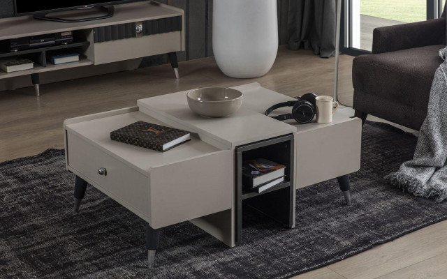 Biały Stolik Kawowy Nowoczesny Stolik Sofa Drewno stolik kawowy Meble do Salonu