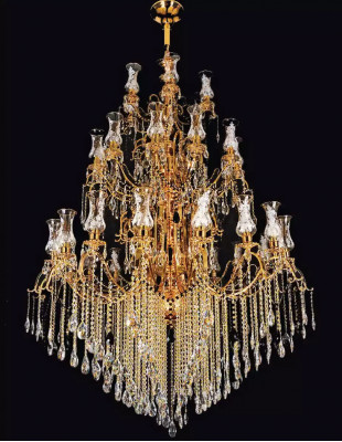 żyrandol kryształ Salon Lampa sufitowa Duże wille Lampy 160x280
