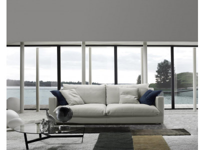 Luksusowa sofa trzyosobowa 3 Sofy Siedziba Siedziba Skóra designerska kanapa Meble w stylu Prianera