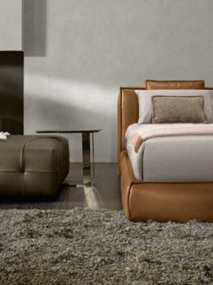 Podwójne łóżko Podkładka Łóżko Luksusowa Sypialnia łóżka Double Bed Frame Brown Meble