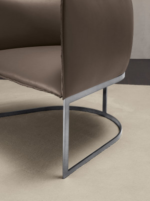 Luksusowe meble Design Szary Prianera Style Design Skóra Fotel Living Room Lounge