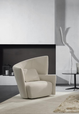 Fotel Siedziba Nowoczesny Design Salon Biały Włoski Styl Luksus Prianera Nowość
