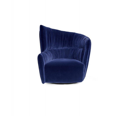 Fotel Luxury Design Meble Blue Modern Style Design Włókienniczy Salon Lounge Nowość
