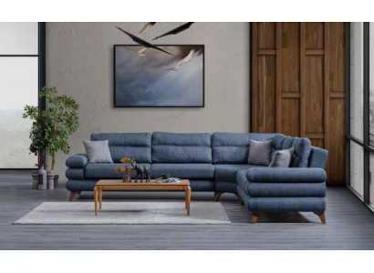 Designerska Nowoczesna Sofa Narożnikowa kanapa Włókienniczy Meble do Salonu Sofa w Kształcie L Nowa