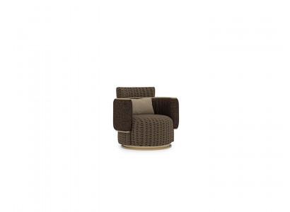 Luksusowa Podkładka Siedziba Design Brown Fotel Meble tapicerowane wyposażenie salonu