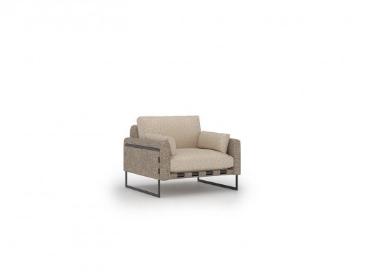 Salon Fotel Beżowy Meble Luksusowe Siedziba Włókienniczy Design Fotel Tapicerowany Nowy
