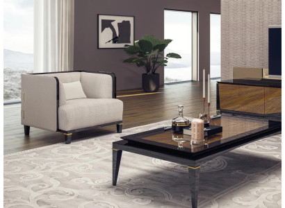 Nowe Nowoczesne Meble do Salonu Fotel Designerskie Meble Białe Siedzisko Tapicerowane