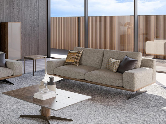 Sofa do Salonu Trzyosobowa Sofa Nowoczesna Sofa Tapicerowana Luksusowe Meble tapicerowane