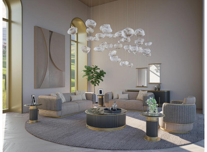 Kompletna 3-częściowa tapicerowana sofa trzyosobowa nowoczesna dwuosobowa kanapa Fotel do salonu