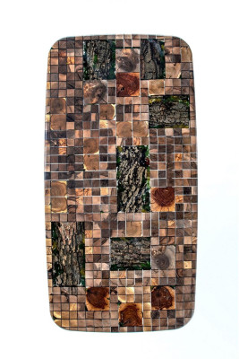 Stół kuchenny Stół obiadowy Żywica epoksydowa Stół do jadalni Tabela 140 cm Drewno Brązowe