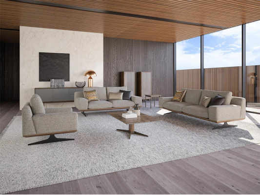 Zestaw sofowy Meble tapicerowane sofa do salonu 5-częściowy stolik kawowy Drewno Stolik Nowość