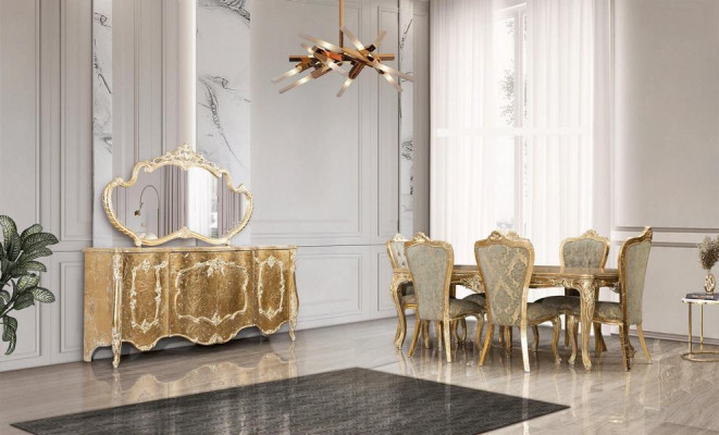 Kredens Lustro Luxury Grupa Kredens Ustawić Komody Szafa Komody Złote
