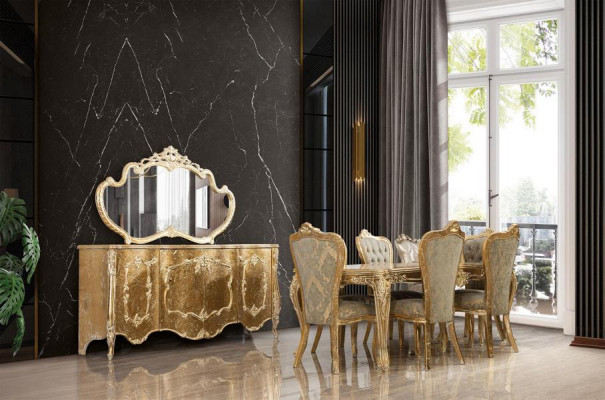 Kredens Lustro Luxury Grupa Kredens Ustawić Komody Szafa Komody Złote