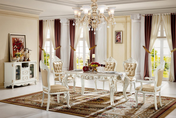 Tabela Stół obiadowy Stoły jadalnia Design Drewno Luxury Meble Nowe