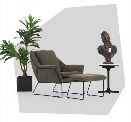 Nowoczesny Zielony Fotel CocktailFotel EarsFotel Projektowanie Mebli Do Salonu