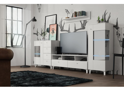 Zestaw do salonu Galota Kredens półka ścienna meblościanki Komody Design Szafa 4szt.