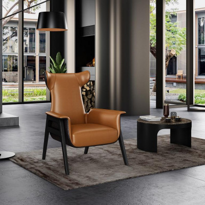 Luksusowy Jednoosobowy Fotel Niebieski Salon Tapicerowany Fotel Meble Nowoczesny Design