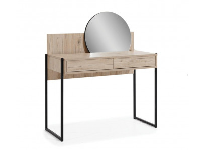 Toaletka Beżowa Sypialnia Lustro Meble Design Eleganckie Luksusowe Piękne Nowe