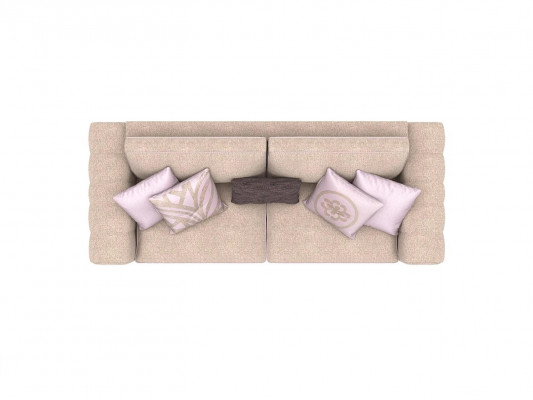 Beżowa sofa trzyosobowa kanapa salon Meble tapicerowane Meble Nowe Meble