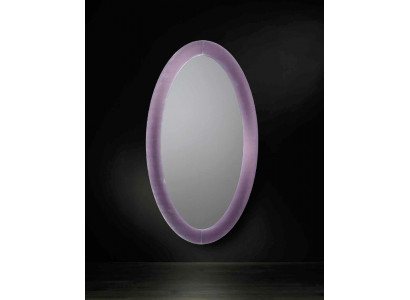 Lustro stojące do przedpokoju w salonie z Rama Violet nowy materiał Szkło z Aksamit