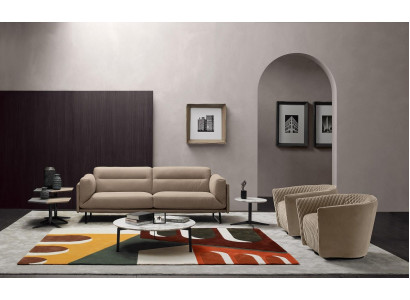 Zestaw sofowy Kanapa Podkładka Skórzana sofa Włoskie Meble Sofa Prianera