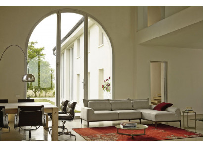 Narożnikowa kanapa Nowoczesny Design Szare Sofy Materiał Kanapa w kształcie litery L Sofa do salonu PRIANERA