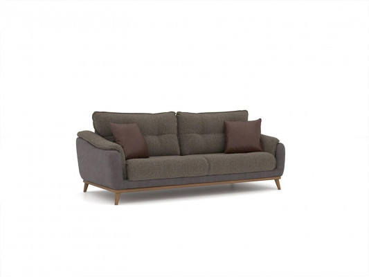 Zestaw sofowy 3-częściowy Fotel Modern 2x sofa rozkładana trzyosobowa Meble tapicerowane do salonu