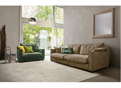 Zestaw sofowy 3+1 miejsce do siedzenia Luksusowy zestaw Sofy Fotel Skóra Sofa Salon
