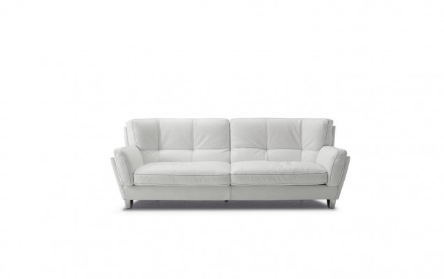 Luksusowa Sofa 3 Siedziba Kanapa Drewno Meble Trzyosobowa Prianera Sofy Białe Kanapy Skóra