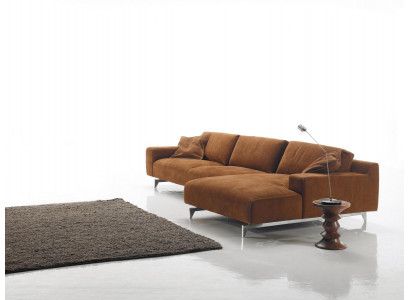 Narożnikowa kanapa Brown Design Tapicerowana kanapa Włókienniczy Salon Sofy w kształcie litery L Prianera