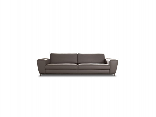 Nowoczesna kanapa Skóra Sofy Design Sofa Trzyosobowa Siedziba Szara Sofa 3 Siedziba Prianera