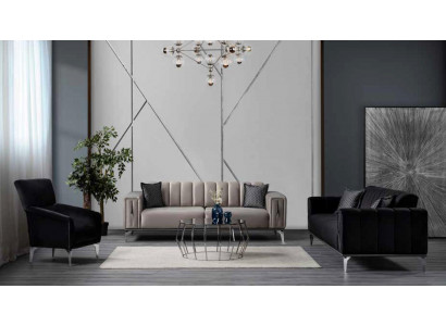 Wygodna Sofa Tapicerowana Luksusowa Sofa Nowoczesny Styl Kolor Beżowy do Salonu