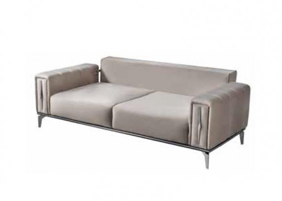 Wygodna Sofa Tapicerowana Luksusowa Sofa Nowoczesny Styl Kolor Beżowy do Salonu