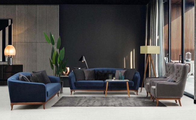 Chesterfield Ustawić Zestaw sofowy luksusowa sofa 4+3+1 miejsce do siedzenia Grupa Materiał